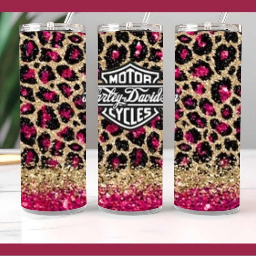 Pink Harley-Davidson Tumbler